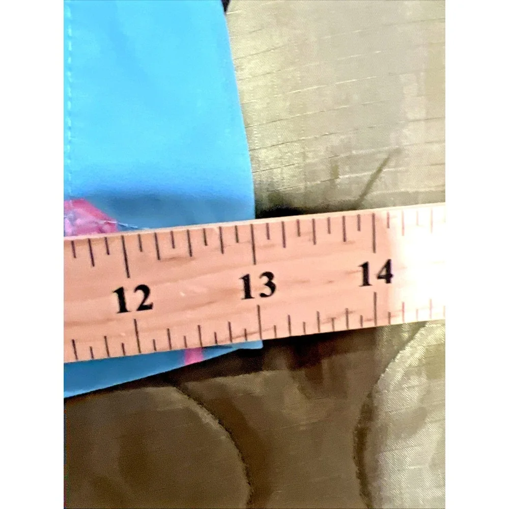 Maamgic Swim Trunks XXL Teal Flamingo Print Zipper‎ Pockets Lined Bathing Suit